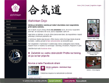 Tablet Screenshot of aikido-ljubljana.net